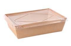 带塑料盖的午餐盒